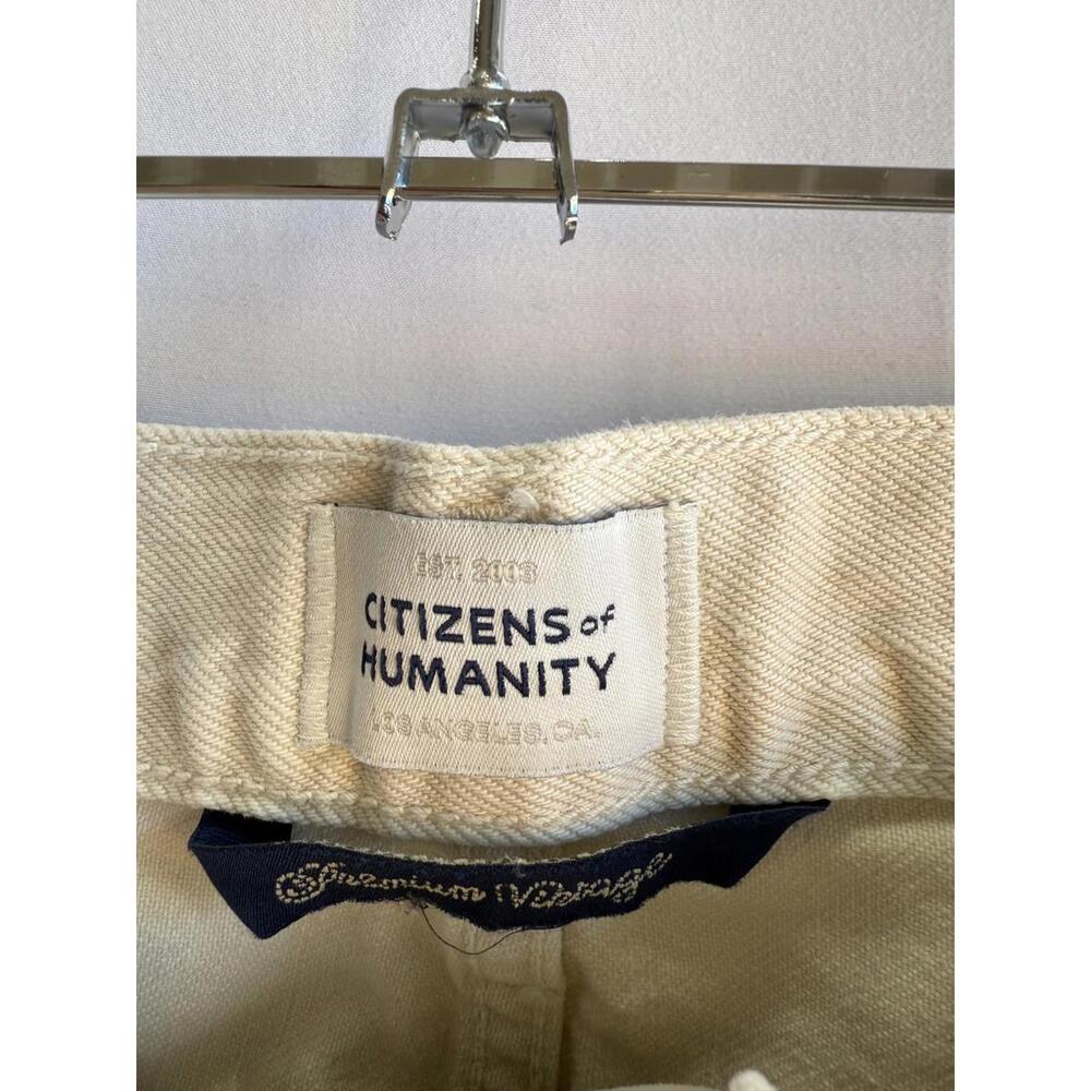 Citizens of Humanity Off-White Miro Barrel Jeans Size 31 - Picture 5 of 6